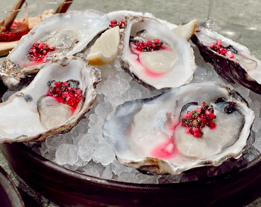 The Sea, The Sea Chelsea signature dishes Rock Oysters
Salmon Sashimi
Dry Aged Kingfish